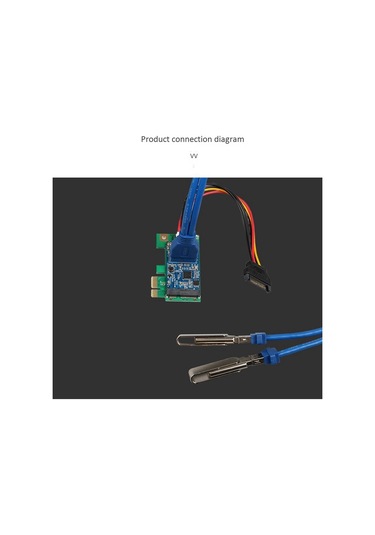 Xurunkeji Pcıe - Mini Pcıe Adaptör Kartı, Verimli, Hafif Ve Taşınabilir Mini Pcıe - Usb3.0 Adaptör Kartı