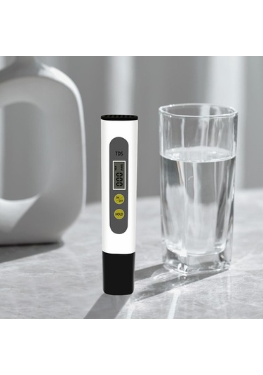 Trendooze Homyl Ev Su Sayacı Test Cihazı Lcd Ekran, İç Mekan Kullanımı Siyah