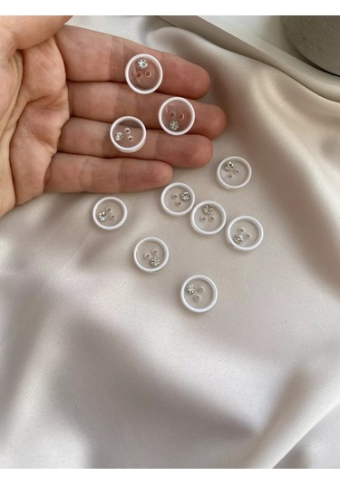 Siberiana Şeffaf Kamışımlı Payetli Bluz Düğmesi 220910811