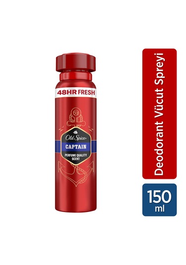 Old Spice Captain Erkek Sprey Vücut Deodorantı 150 ML