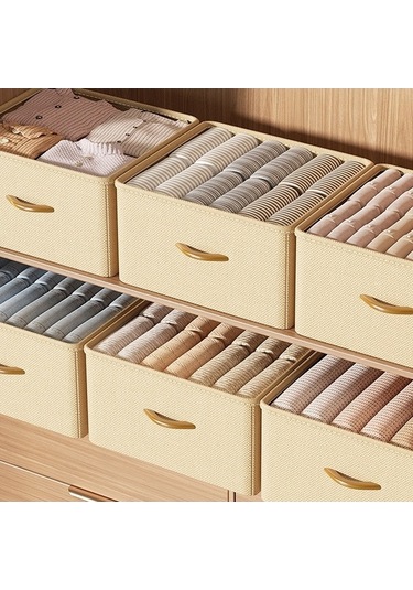 Dancemonkey Cbtx 42l Katlanabilir Yıkanabilir Saklama Kutusu - Taklit Keten Organizatör, Giysi Ve Yatak İçin Bej 140l