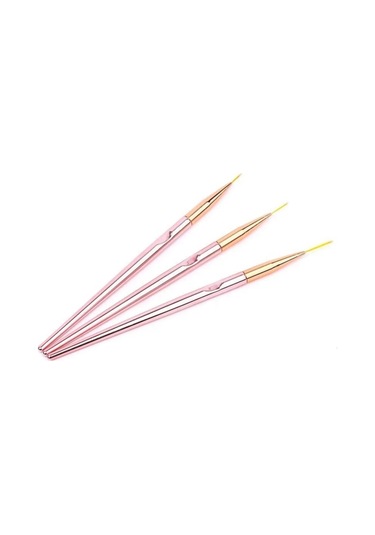 Gold Beauty Nail Art Fırça Seti 3'lü