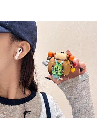 Teltree Airpods Uyumlu 4 İçin Silikon Kılıf Anahtar Zinciri İle - Kablosuz Kulaklık Koruyucu, Dayanıklı Malzeme Ve Taşınabilirlik Özelliği Sunar