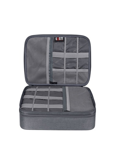 Didadodo Bubm Çok Amaçlı Dijital Aksesuar Çantası - Büyük Kapasiteli Siyah Taşınabilir Siyah