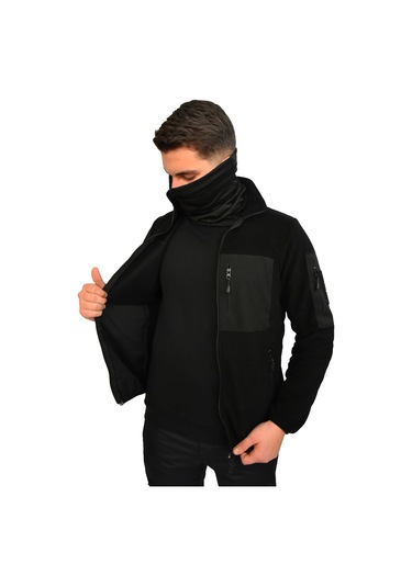 Mysia Outdoor Siyah Taktik Polar Mont 7 Cep Siyah