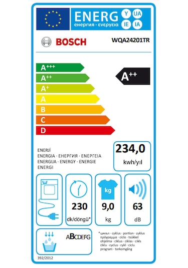 Bosch Serie 4 WQA24201TR 9 KG Isı Pompalı Kurutma Makinesi