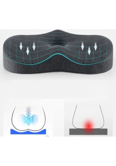 Deva Medikal Visco Posture Oturma Minderi Dik Duruş Yastığı Ortopedik Minder