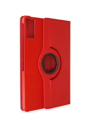 Özel Xiaomi Redmi Pad Se Kılıf 360 Tablet Deri Kılıf - Kırmızı Fırsat