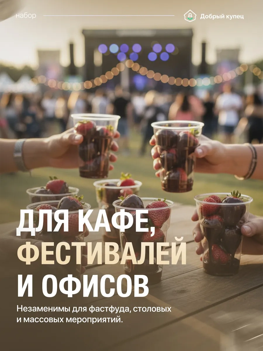 Dobryj Kupec Tek Kullanımlık Bardaklar 500 Ml 100 Adet, Fide Kabı 150620156 Diğer