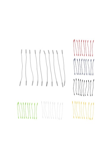 Homyl 10 Parça Fermuar Çekme Etiketleri Kordon Uzatma Gri Gri