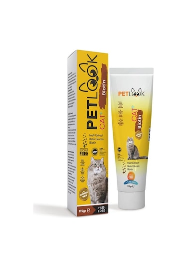Petlook Kediler İçin Malt Macun Biotin İçerikli 115 G
