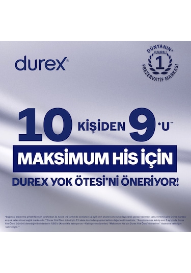 Durex Yok Ötesi Ekstra His Prezervatif 20'li + Ultra Kaygan Prezervatif 20'li