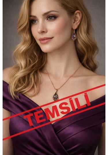 Bakır Takı Seti Çok Renkli