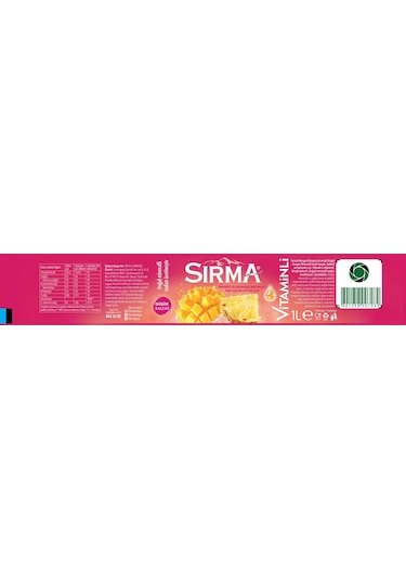 Sırma Mango & Ananas Aromalı C Vitaminli Doğal Maden Suyu 1 Lt X 6 Adet