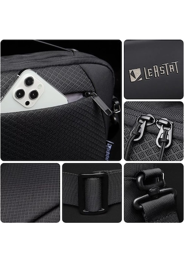 Leastat LT3802L Postacı-Omuz Çantası Siyah