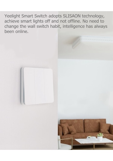 Novahub Yeelight Kablosuz Akıllı Anahtar 16a 3d Düğmeyle Mijia Mi Home Ac250v/16a Üçlü Işık Kontrol Cihazı