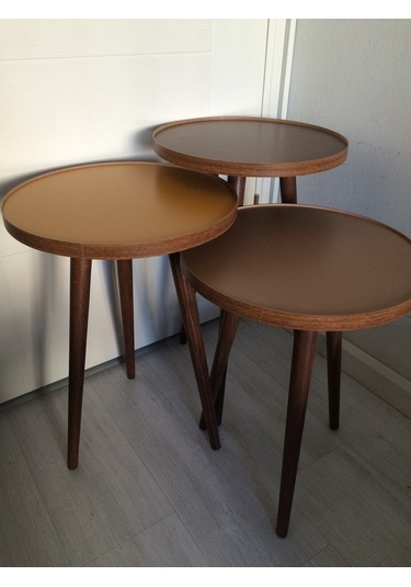 3'Lü Zigon Sehpa 16Mm Veya 18Mm Mdf Tabla (432390031)