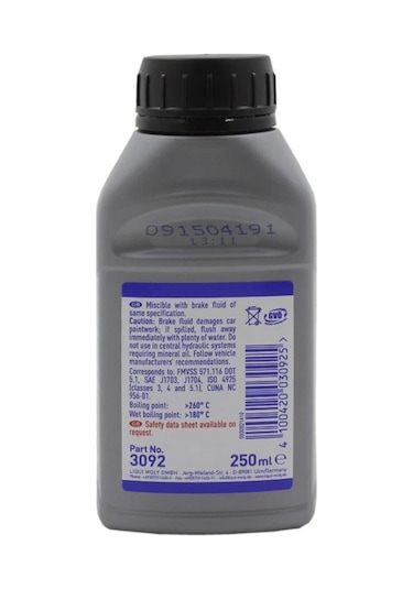 Liqui Moly Brake Fluid Dot 5.1 250 Ml - Fren Hidrolik Yağı 3092