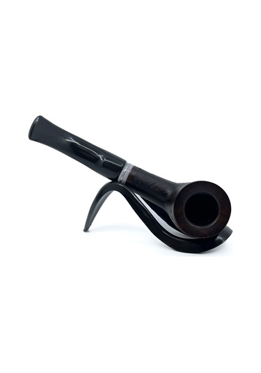 Dapper Bent Billiard Briar Gül Kökü 9 Mm Filtreli El Yapımı Pipo - 3069