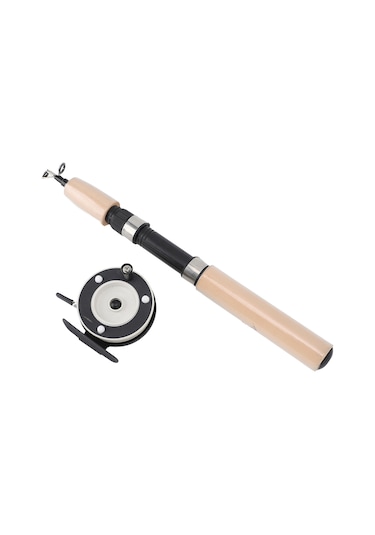 Wezone 75cm Cam Elyaf Buz Balıkçılığı Kamışı Seti, Metal Makara Ve Kaymazsız Eva Sapı İle