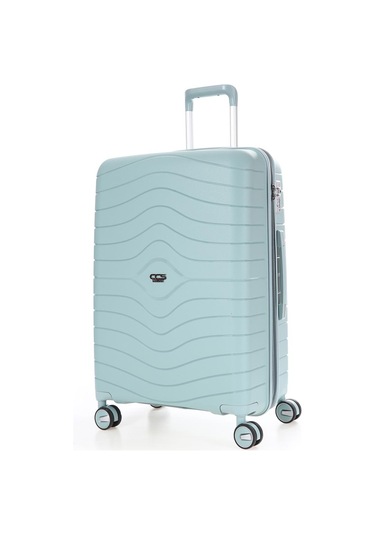 Ççs 5242 Polipropilen Körüklü Orta Boy Valiz-mavi Mavi