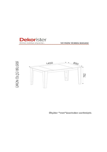 Dekorister Exclusive Veyron Yemek Masası Rebab-Mermer