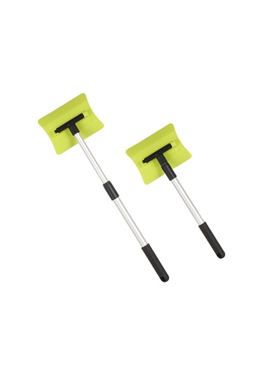 Yunboo Oto Kardan Adamı: Çift Kenarli Buz Kazıcı, 180 Döner Kafa, Genişletilebilir Çubuk, El Içi Anti Kayma, Kışlık Cam Ve Çamurluk Temizleme Aleti