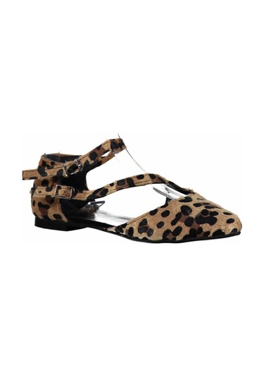 Fox Shoes Leopar Kadın Babet D726016902 LEOPAR Leopar