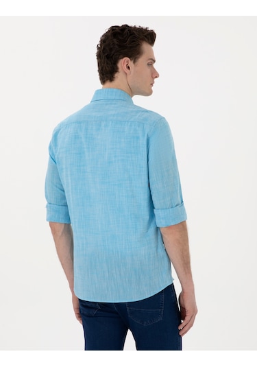 Pierre Cardin Erkek Aqua Gömlek Desenli 50307025-vr007 Aqua
