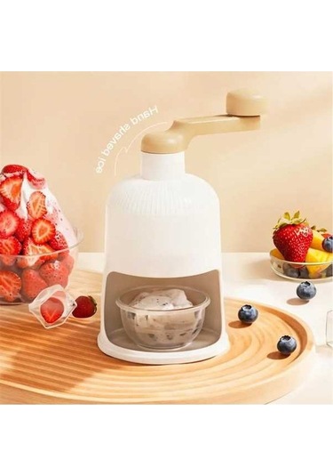 Ulzyvf Manuel Buz Kırıcı Makine Paslanmaz Çelik Bıçaklar Buz Beyaz, Mükemmel Kullanım Beyaz