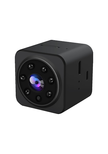 Geeksen Siyah Mini Wifi Güvenlik Kamerası - 1080p Hd Görüntü, İki Yönlü Konuşma, İnfrare Kamera, Hareket Algılama Ve Dahili Pil İle Uzaktan İzleme