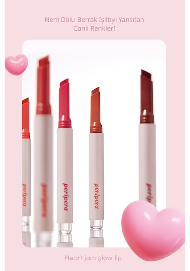 Peripera Heart Jam Glow Lip 3 Grapefruit Crush