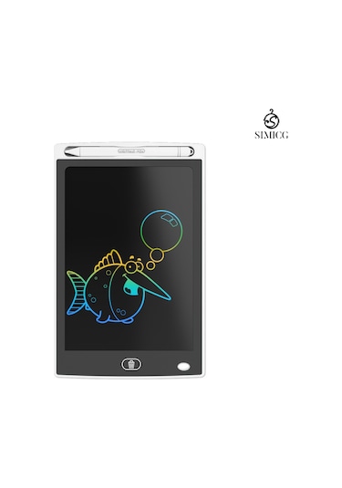 8,5 İnç Lcd El Yazısı Tableti Lcd Elektronik Kara Tahta Renkli Vurgulama Beyaz