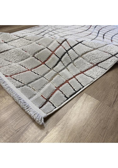 Luxess Halı Sunset 1171 Gri Modern Yumuşak Makine Halısı Çok Renkli