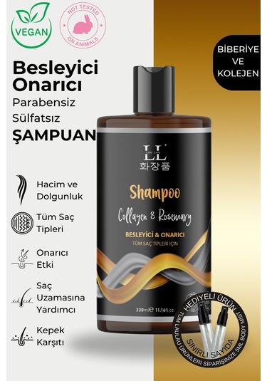 Lau Lau Collagen & Rosemary Besleyici ve Onarıcı Şampuan 330 ML