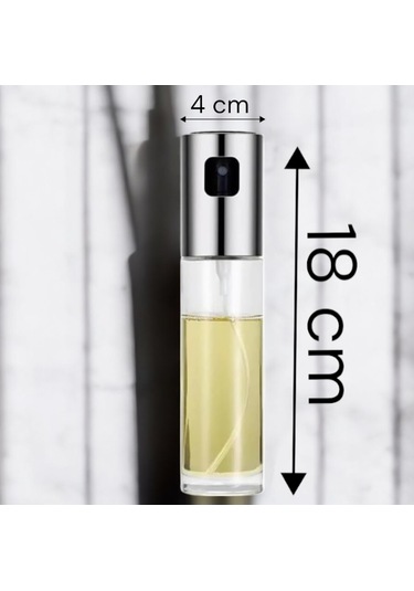 Sprey Cam Şişe Yağdanlık 100 Ml Sirke Yağ Limon Suyu Püskürtücü