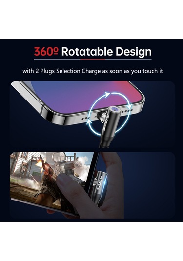 Floveme Manyetik Kablo Mikro Usb Kablosu Hızlı Şarj Mıknatıs Şarj Cihazı Usb Tip C Cep Telefonu Kablosu İphone Uyumlu X 12 Samsung Uyumlu Xiaomi