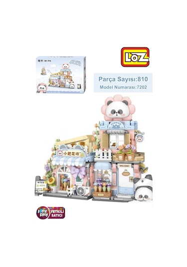 Loz Mr.pa Serisi Çiçek Dükkanı 810 Parça Oyuncak Yapım Seti Fflz-7202