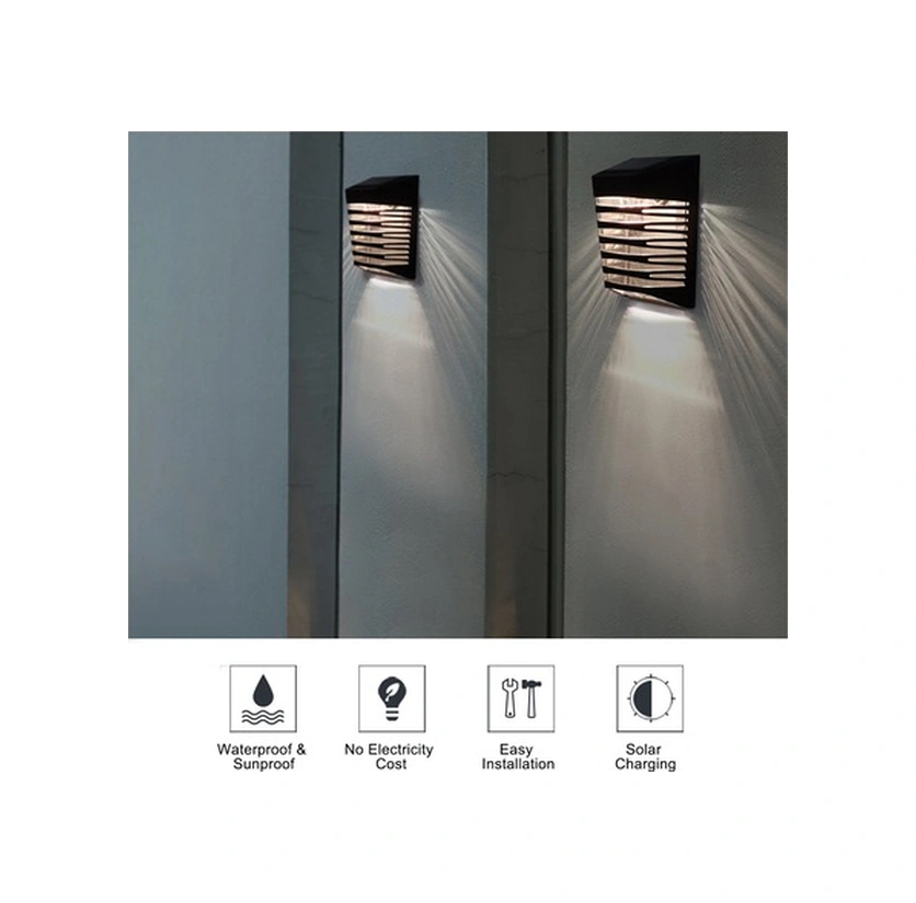 Tongxida Güneş Enerjili Duvar Işığı, Ip54 Su Geçirmez, Bahçe Çit Işıkları