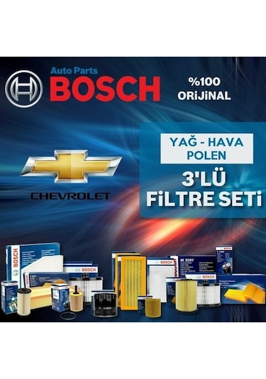 Chevrolet Lacetti 1.6 Bosch  Filtre Bakım Seti 2005-2013 (495330312)