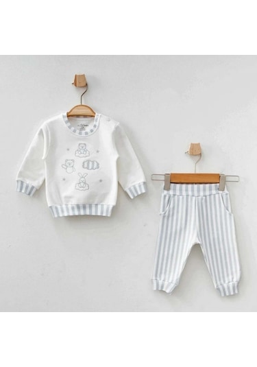 Aziz Bebe 2'li Bebek Takımı 2254 Ekru