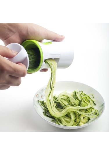 Mutfak Sebze Kesici Çok Fonksiyonlu Üç Üç-bir-bir Sebze Kesici Spiral Huni Grater, Özellikler: 75x75x145mm, Boyut:spiral Huni Grater Diğer