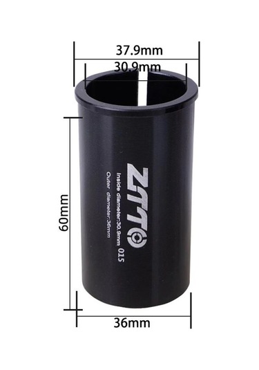 Sones 30,9-36 Mm 015 2 Adet Ztto Bisiklet Sele Borusu Dönüşüm Manşonu Redüktör Kapağı Siyah