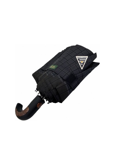 April A-226g A4 Baston Sap 10 Telli Tam Otomatik Şemsiye Siyah