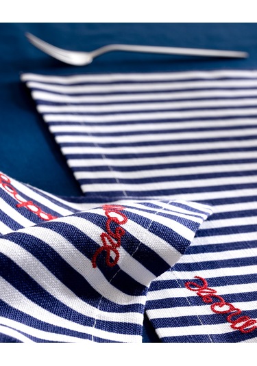 Madame Coco Rosane Amerikan Servis - Beyaz/lacivert 8684427281246 Çok Renkli