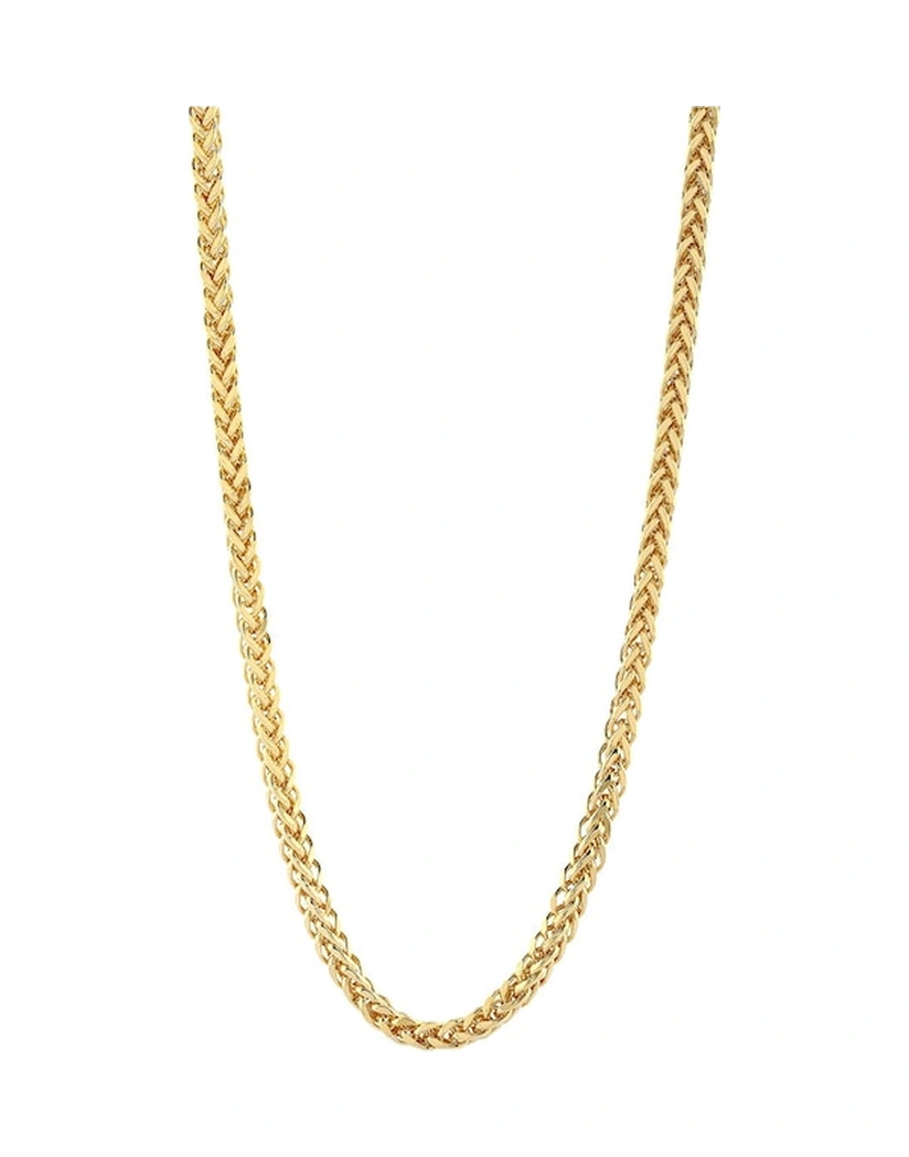 Agakulche Kare Palmiye 2,3 Mm Altın Zincir Renkli