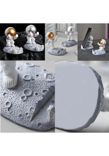 Astronot Telefon Tutucu Siyah