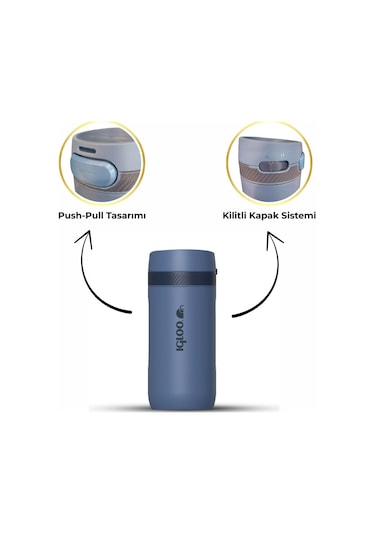 Igloo Squid Termos 410 ML - Lacivert