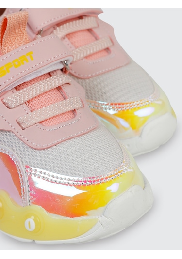 Civil Sport Kız Çocuk Spor Ayakkabı 21-25 Numara Pudra Pudra