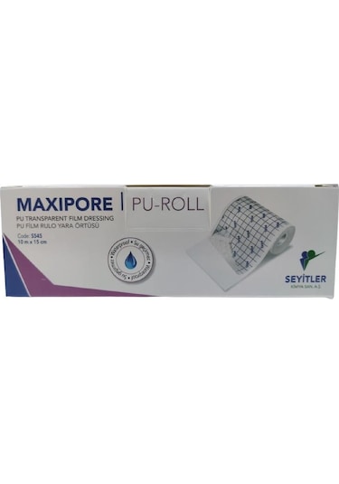 Maxipore PU Film Su Geçirmez Flaster Banyo Bandı 10m x 15cm